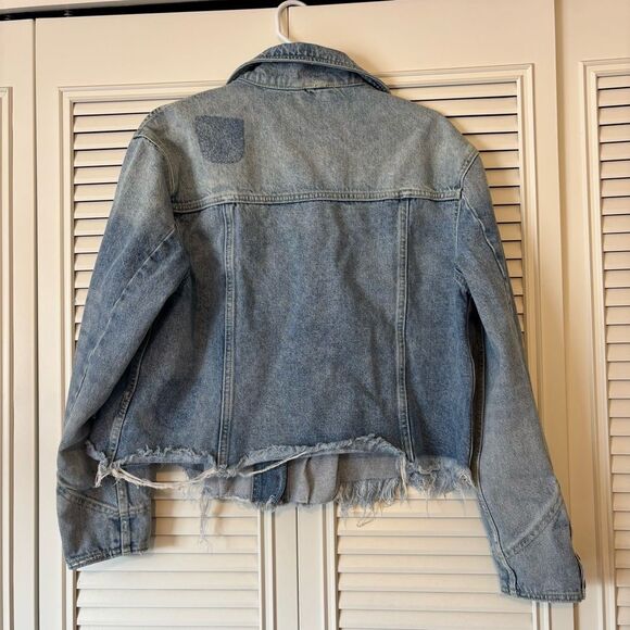 Free People Dillon Denim Jacket Size Medium - Picture 5 of 9